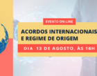 Fecomércio MG promove evento online sobre “Acordos Internacionais e Regime de Origem”