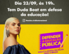 ANDES lança campanha em defesa da educação com show de Duda Beat