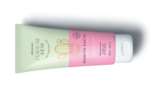 Lançamento de Cuide-se Bem Bendito Cacto do Boticário, uma linha de cuidado  e hidratação refrescante para o corpo