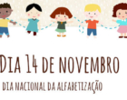 14 de novembro Dia Nacional da Alfabetização