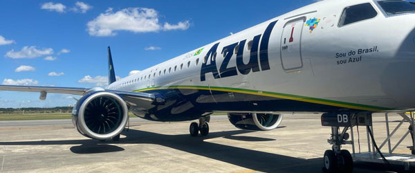Azul recebe seu primeiro Embraer E2 de 2025