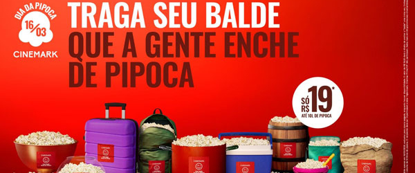 Dia da Pipoca: Cinemark realiza ação especial inédita