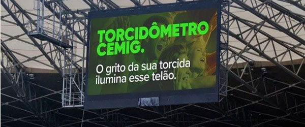 Jogo do Atlético Mineiro, na Arena MRV, terá Torcidômetro da Cemig