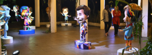 Silvio Santos ganha homenagem artística com 45 esculturas